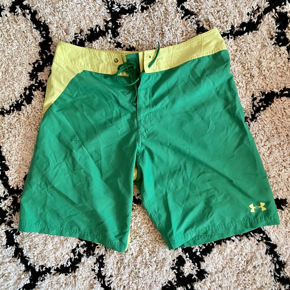 Under Armour Green Swimshorts